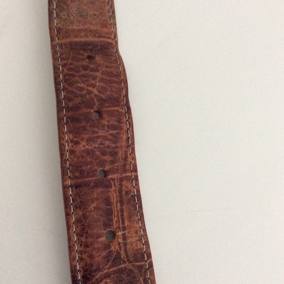 Moore & Giles Belt Mens Size 44 Leather Silver Buckle - Picture 7 of 11